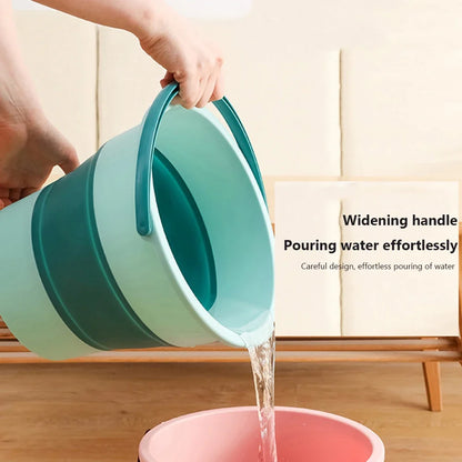 Folding Bucket Thickened Silicone Car