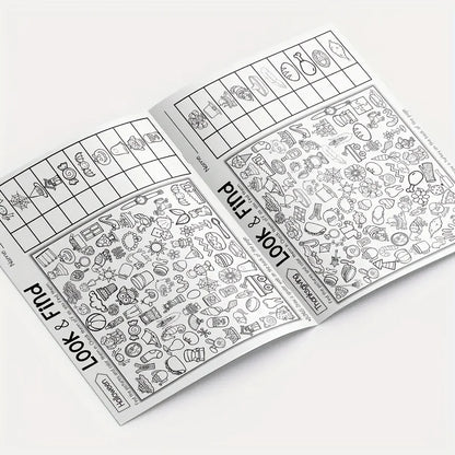 Children's Hidden Objects Coloring Book