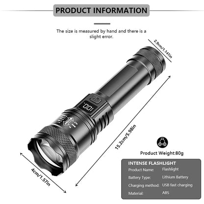 Bright LED Flashlight Tactical EDC