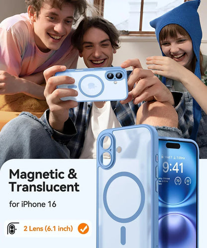 Magnetic Matte Translucent Armor Shockproof