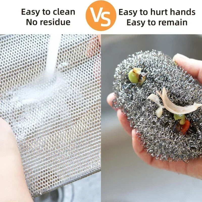 Rags Scrubber Wire Dishcloth Thickened