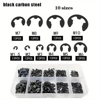 Black Stainless Steel Retaining Circlip