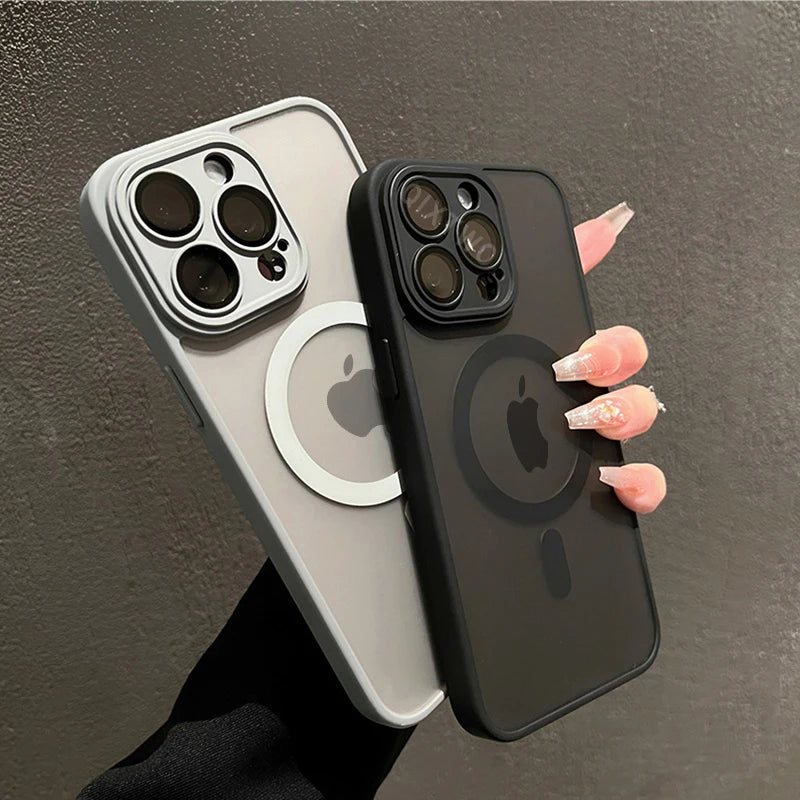 Luxury Matte Armor Magnetic Wireless