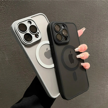 Luxury Matte Armor Magnetic Wireless
