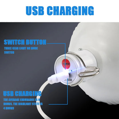 Outdoor BBQ Camping Lights USB