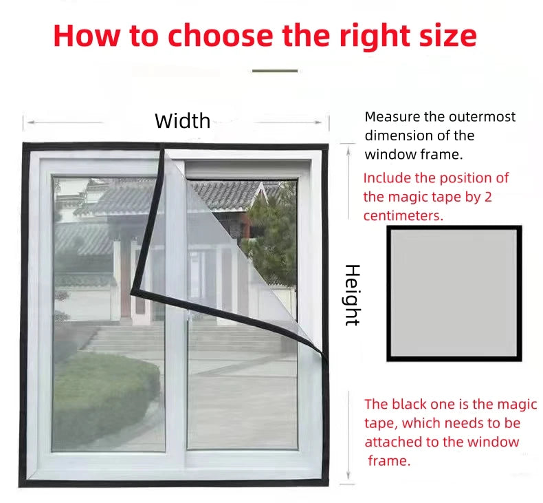 Summer Mosquito Proof Door Window