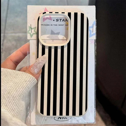 Colorful Striped Minimalist INS Couple