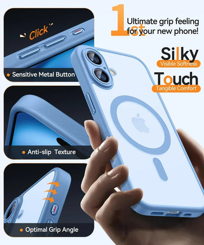 Magnetic Matte Translucent Armor Shockproof