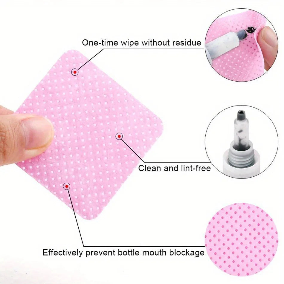 Lint-free Nail Wipes Gel Cleansing