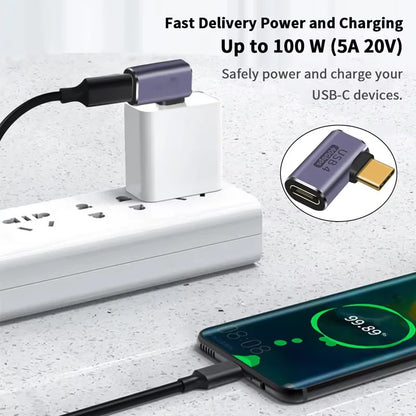 OTG Type C Degree Adapter
