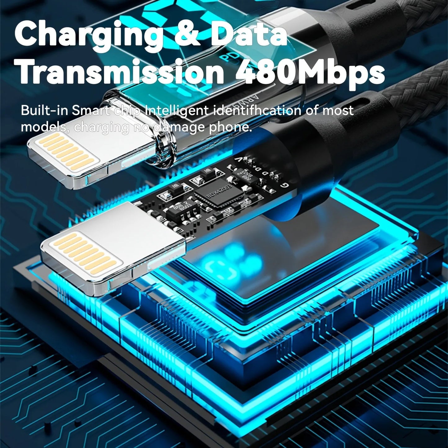 PD Fast Charge Cable LCD