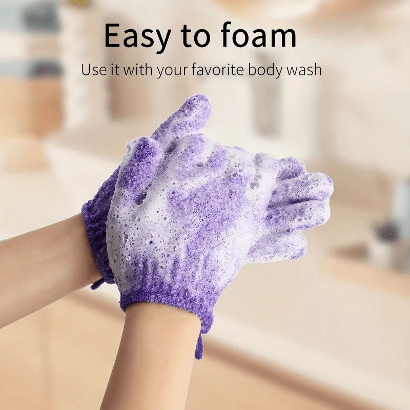 Colourful Exfoliating Gloves Bath Shower