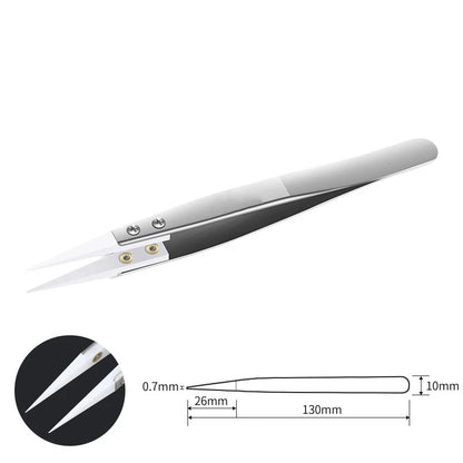 Ceramic Tipped Stainless Steel Tweezers