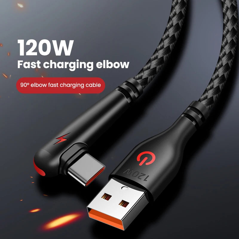 USB Type-c Cable Degree Elbow