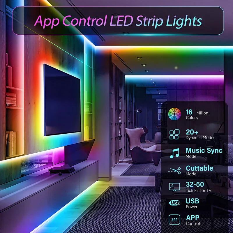 RGB LED Light Strip Lights