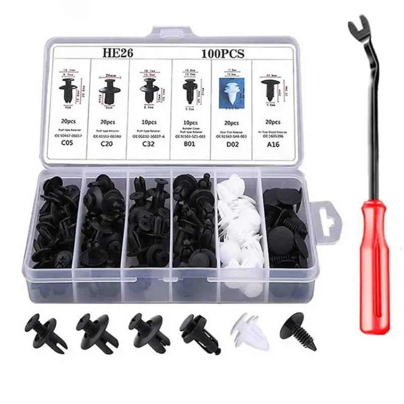 Auto Fastener Clip Assortment Car