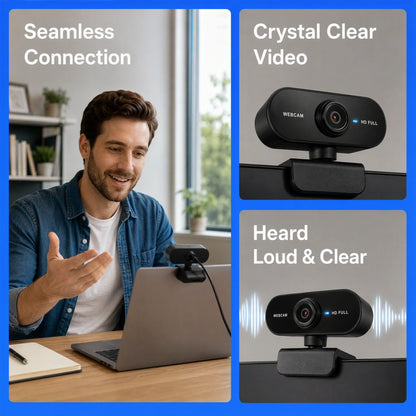 USB Webcam Microphone Laptop Desktop