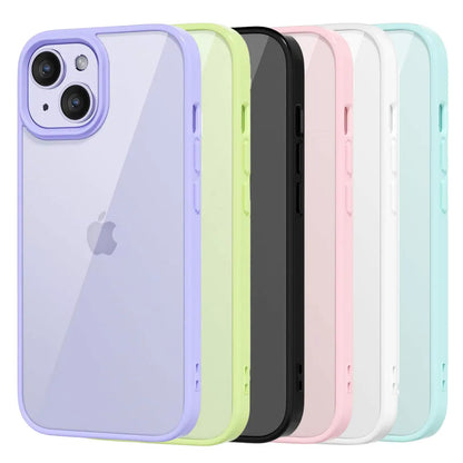 Colour Back Transparent Shockproof Phone