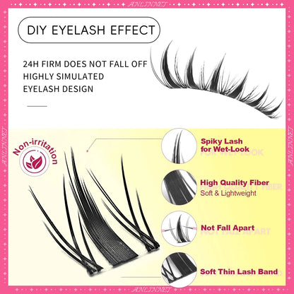 DIY Clusters Lash Fluffy Self