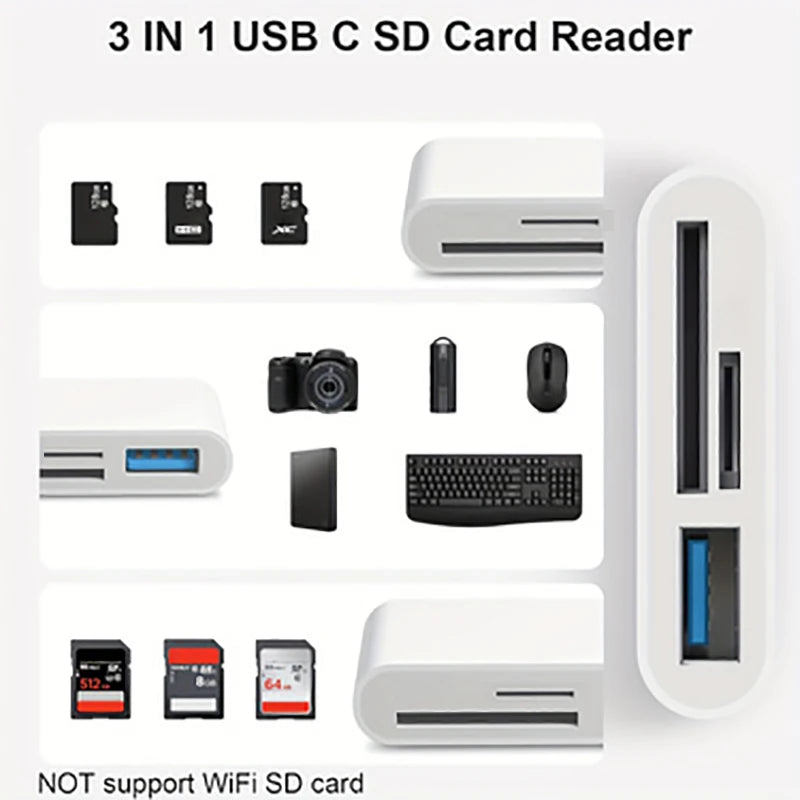 USB C SD TF Memory
