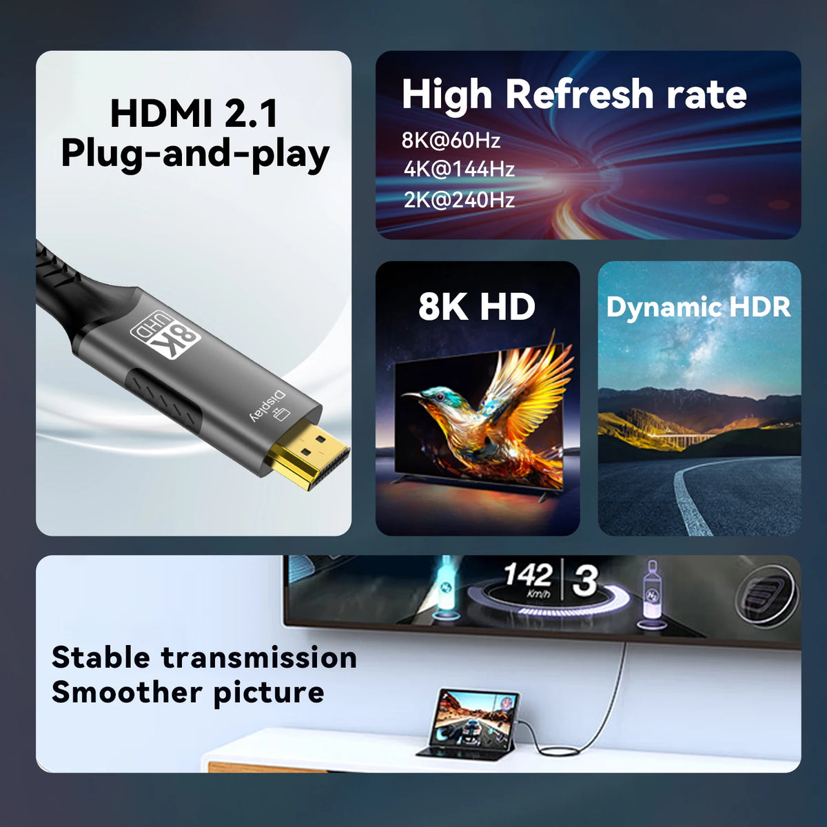 USB C HDMI Cable Type