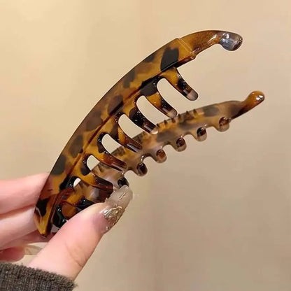 Tortoiseshell Banana Hair Clip Fish