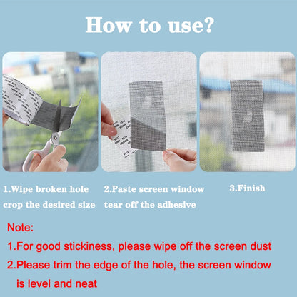 Easy-to-apply Waterproof Window Screen