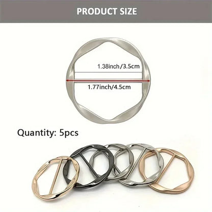 Metal Round Circle Clip Buckle