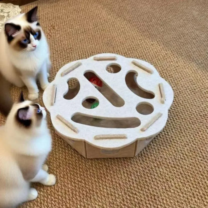 Felt Cat Puzzle Feeder Box