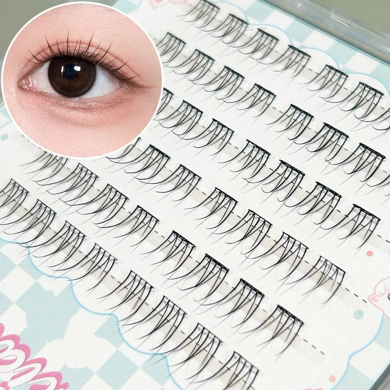 Mixiaohe Glueless Eyelashes Clusters C