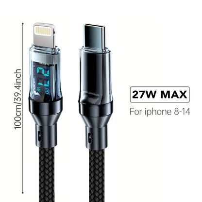PD Fast Charge Cable LCD