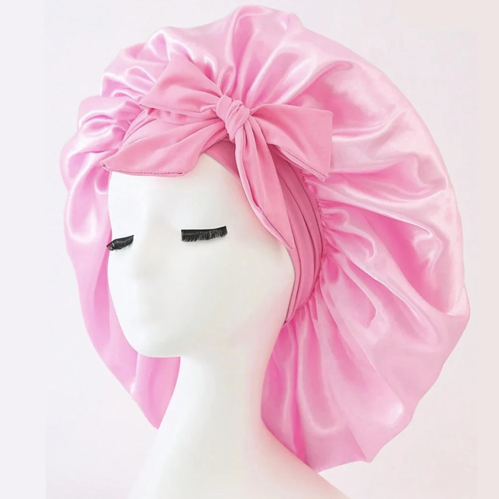 Satin Bonnet Silk Adjustable Bonne
