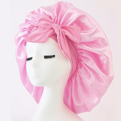 Satin Bonnet Silk Adjustable Bonne