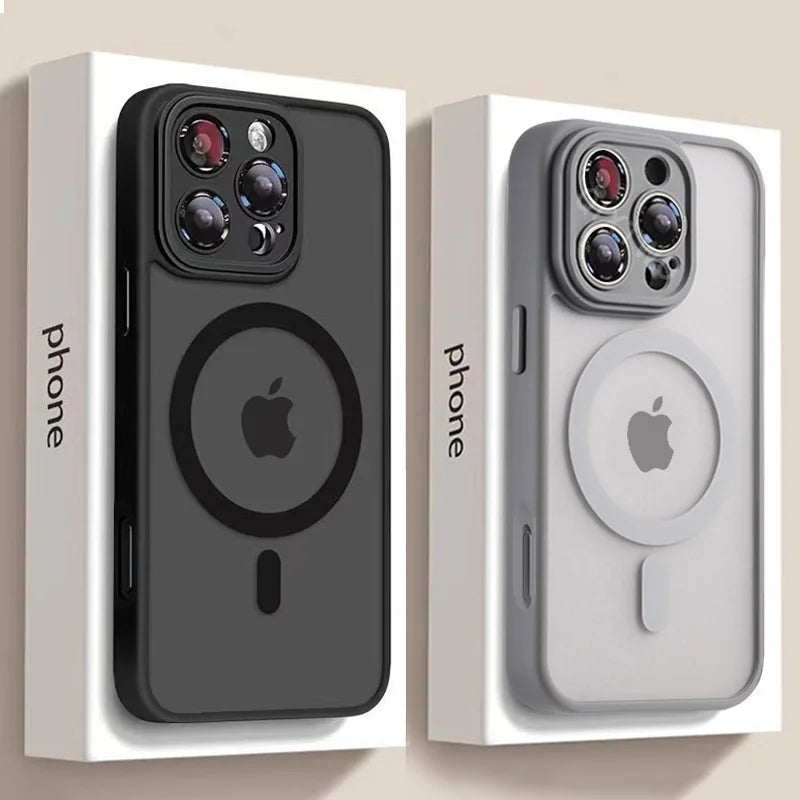 Luxury Matte Armor Magnetic Wireless