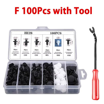 Auto Fastener Clips Kit Multi-size