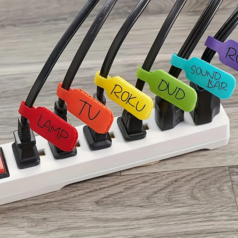 Reusable Waterproof Cable Labels Color-coded