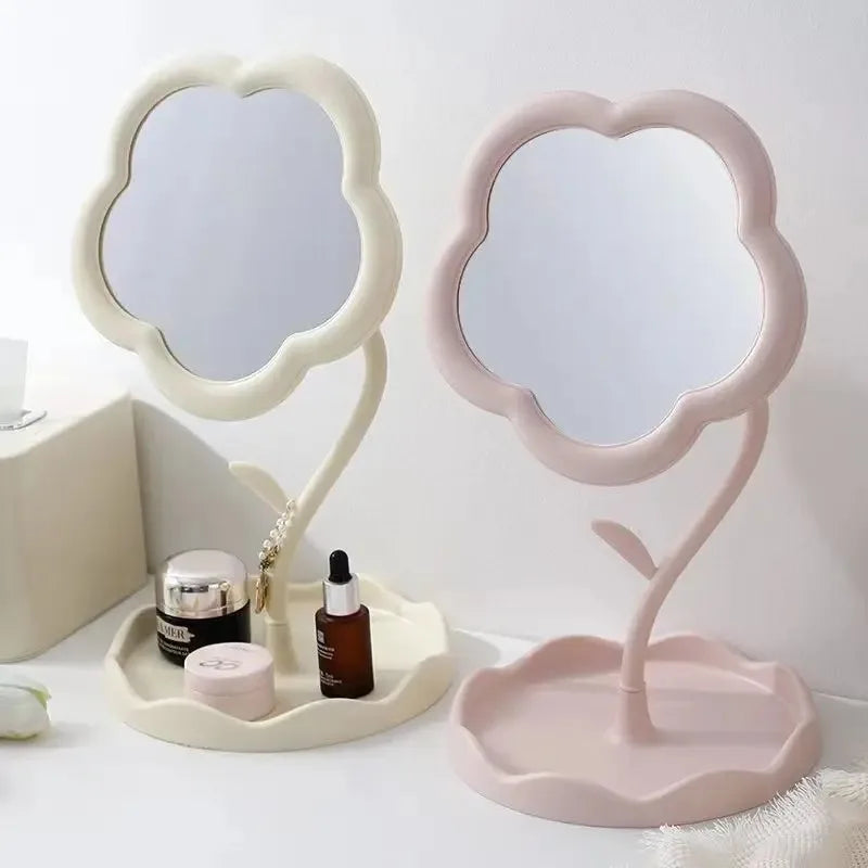 Mirror Desktop Flower Mirrors Dormitory