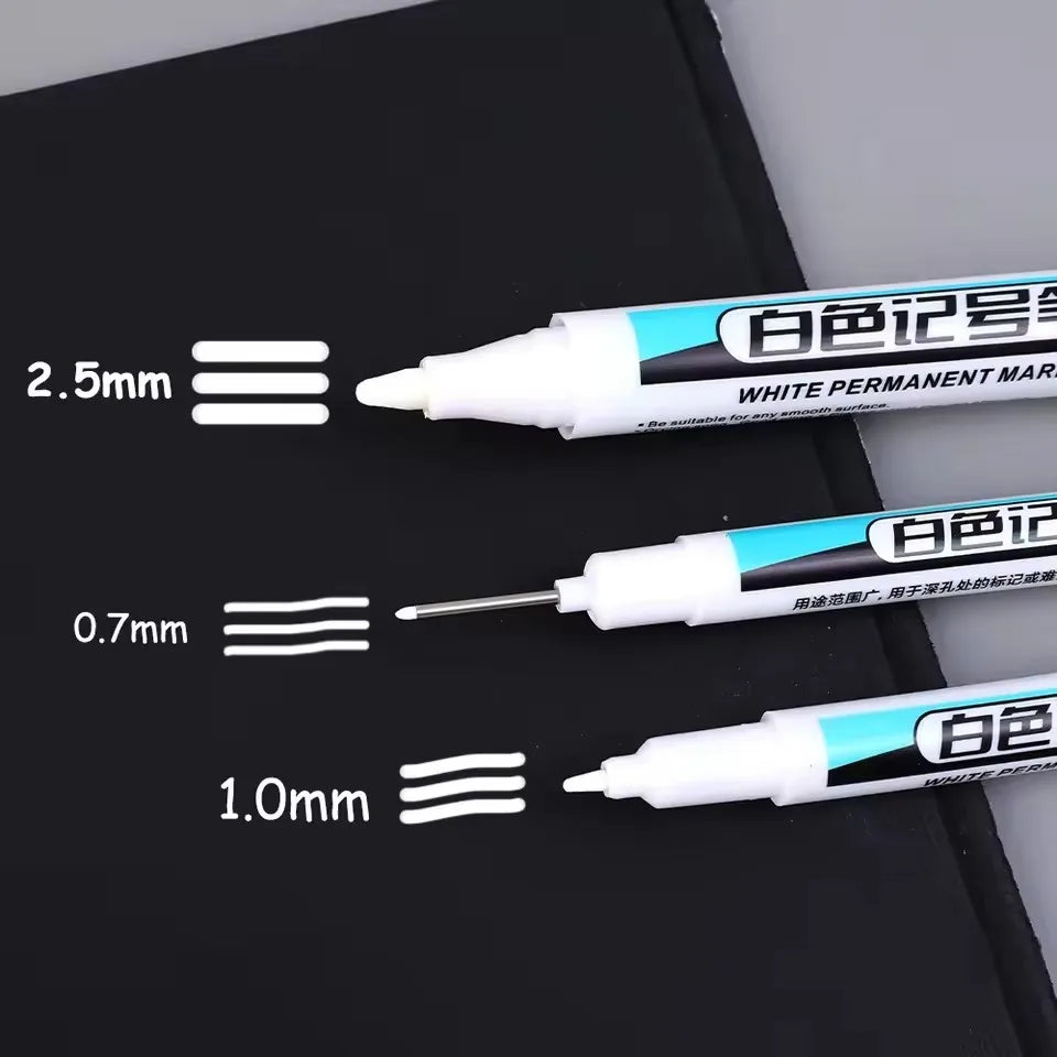 White Permanent Marker Pens Markers