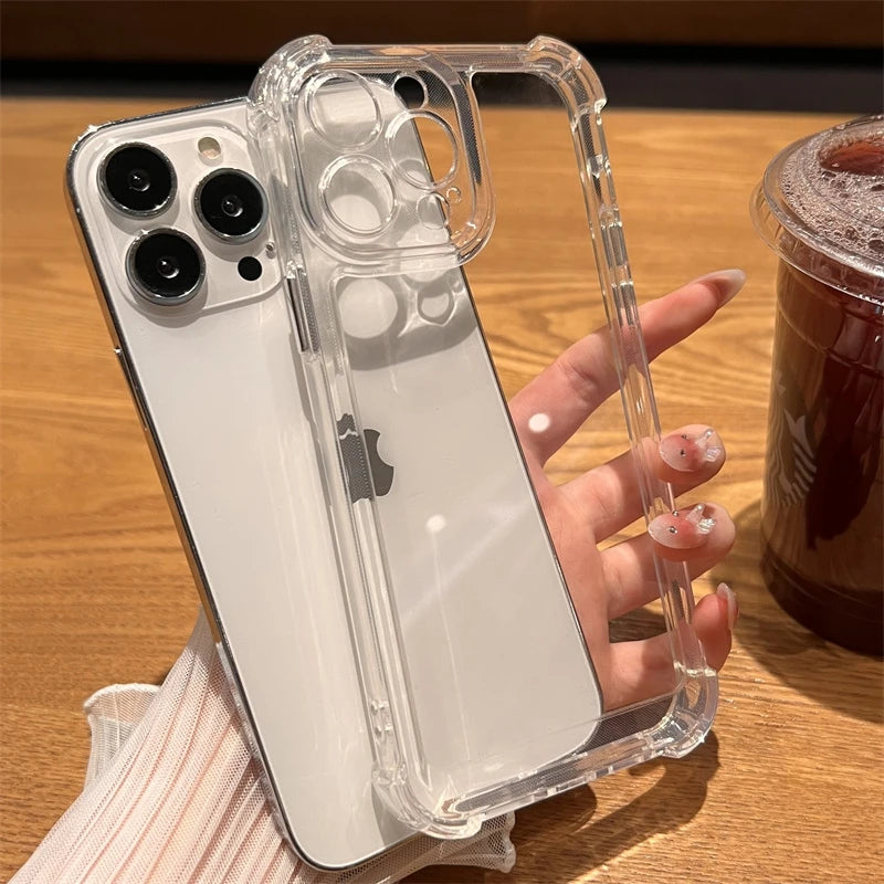 Luxury Shockproof Transparent Case X
