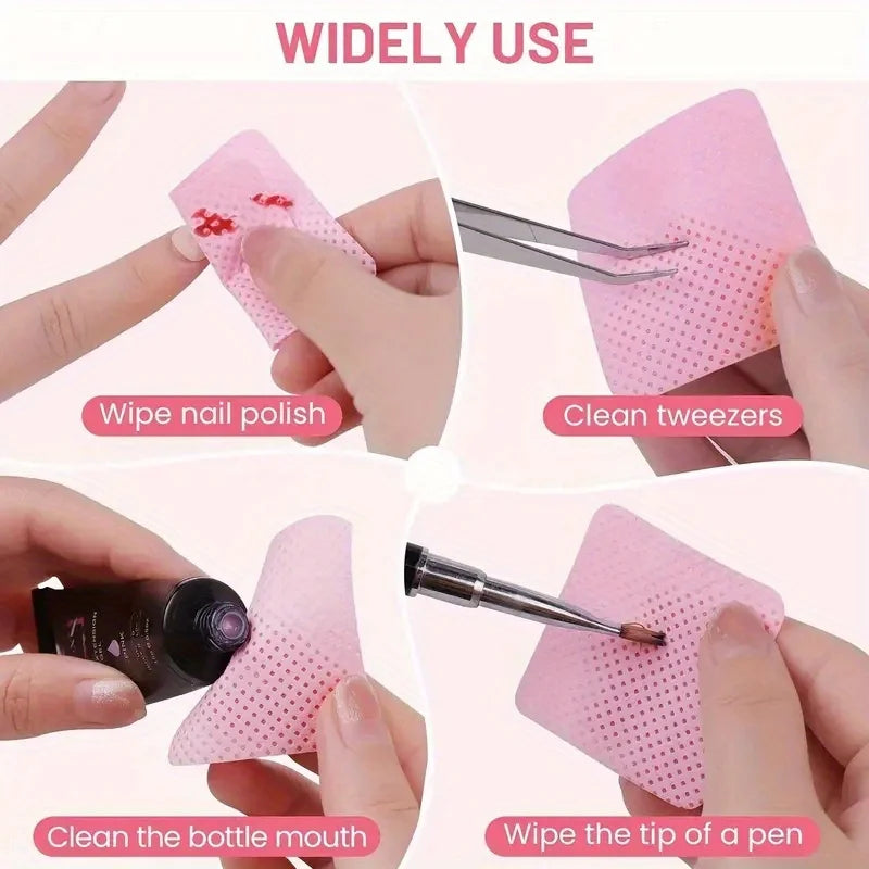 Lint-free Nail Wipes Gel Cleansing