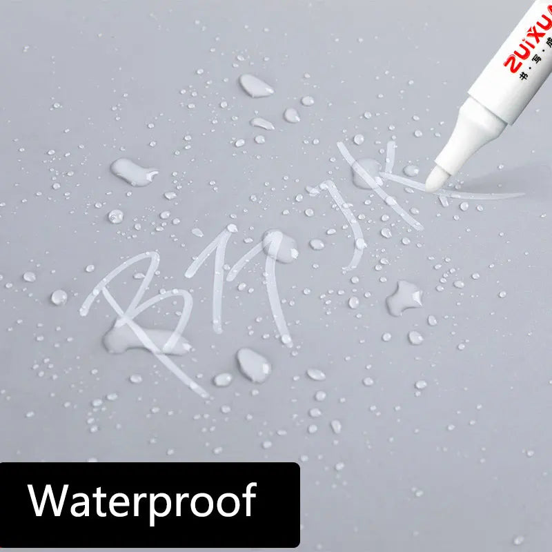 White Marker Pens Oily Waterproof