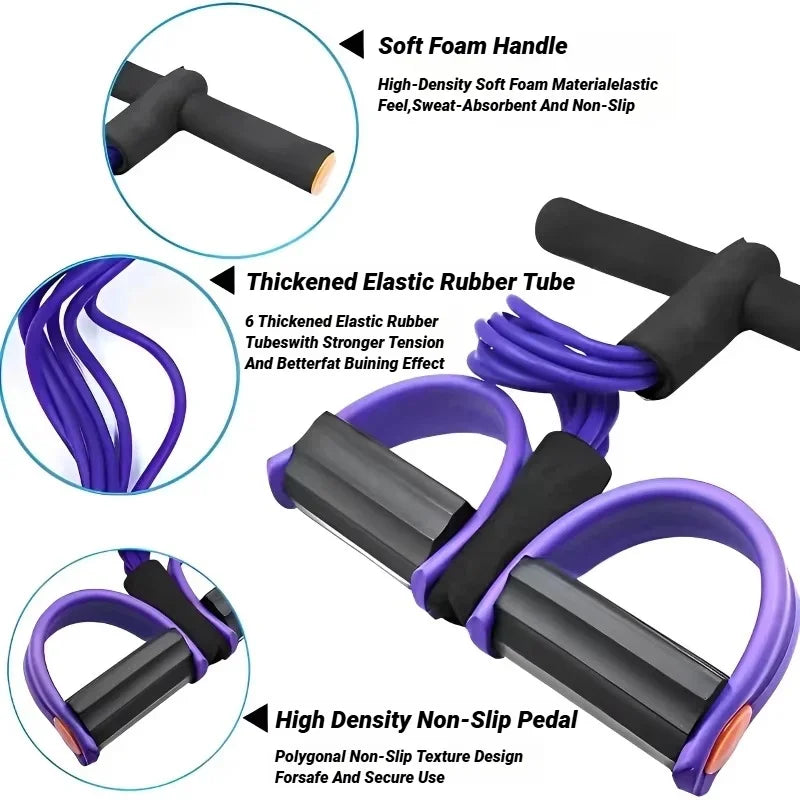 Tube Pedal Tension Rope Fitness