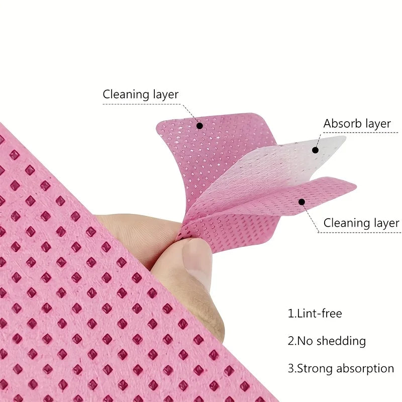 Lint-free Nail Wipes Absorbent Removing