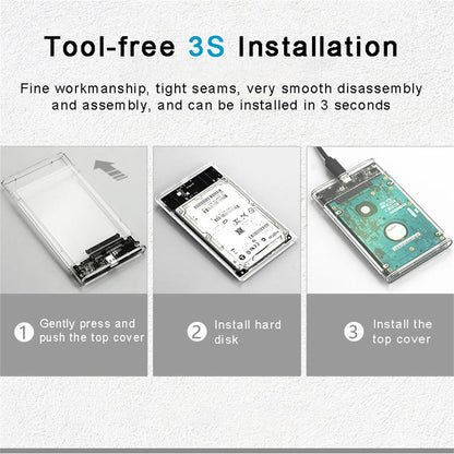 USB HDD Enclosure SATA SSD