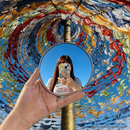 Round Mirror Travel Selfie Mirrors