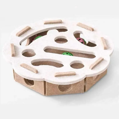 Felt Cat Puzzle Feeder Box