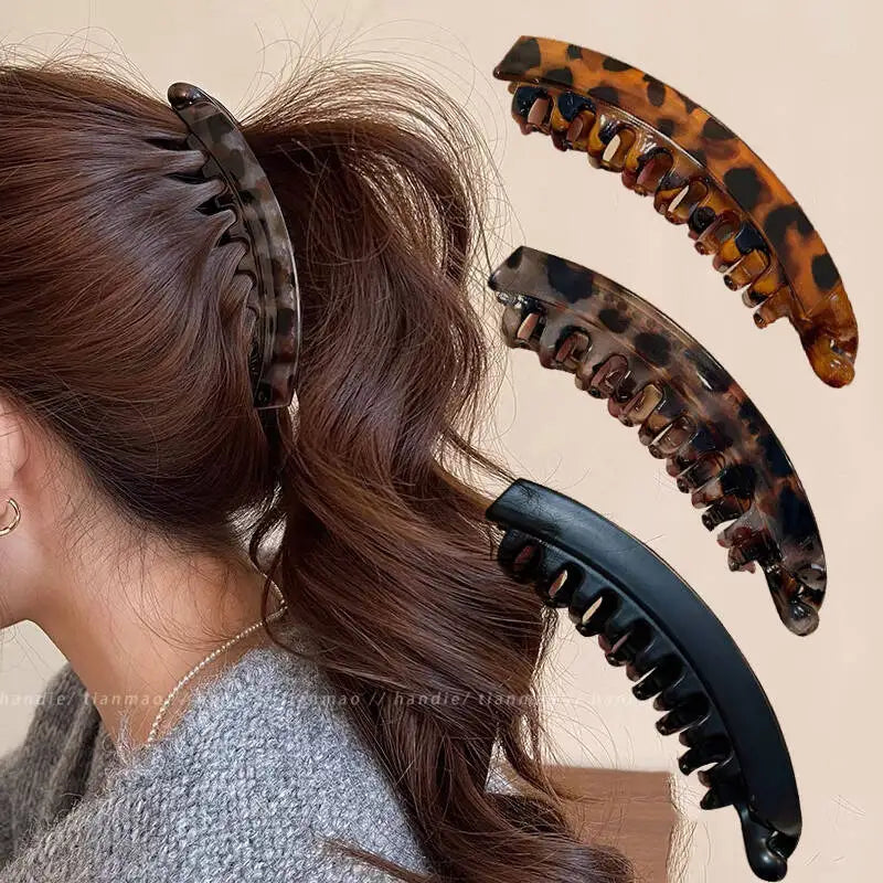 Tortoiseshell Banana Hair Clip Fish