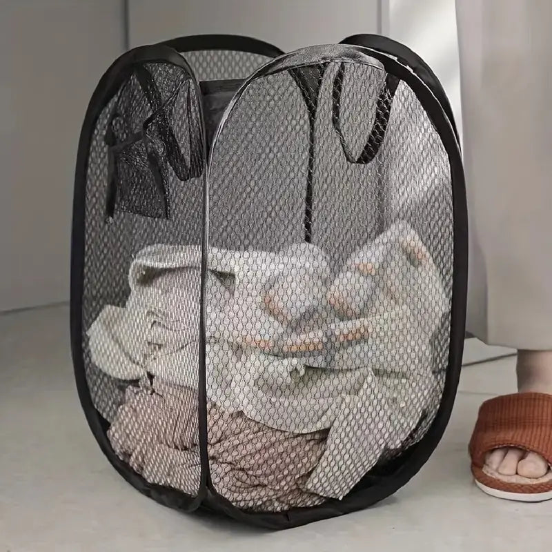 Mesh Pop-up Laundry Basket Foldable