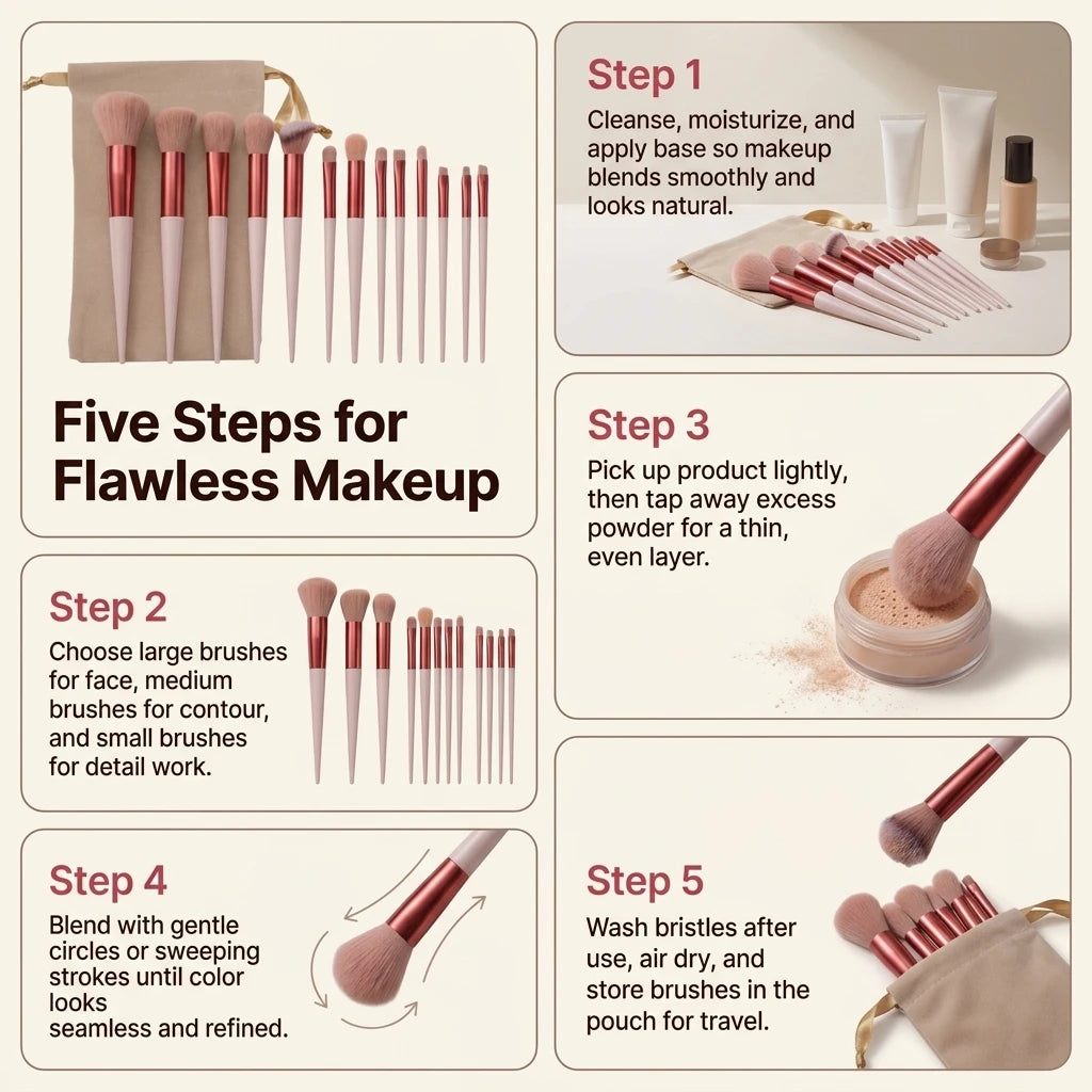 Makeup Brushes Eye Shadow Foundation