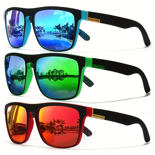 Vintage Square Polarized Sunglasses Men